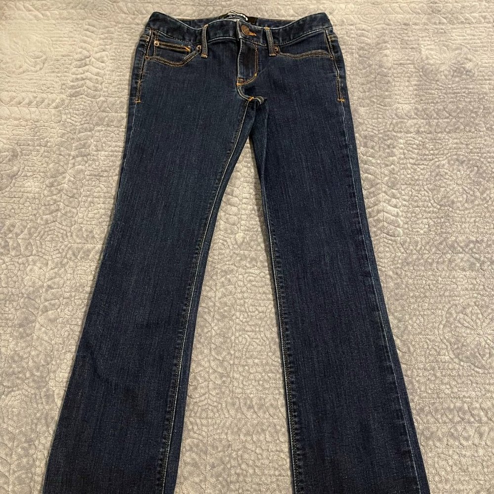 Women's Express Barely Boot Low Rise Stretch Jeans (0 Short)